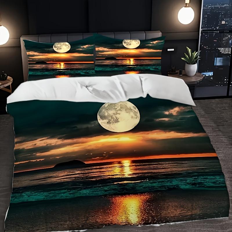 3Pcs Sunset Pattern Printed Bedding Set, Including One Quilt Cover And Two Pillowcases (Pillow Inserts Not Included) US Twin(172x218cm)
3Pcs Sunset Pattern Printed Bedding Set, Including One Quilt Cover And Two Pillowcases (Pillow Inserts Not Included) US Twin(172x218cm)