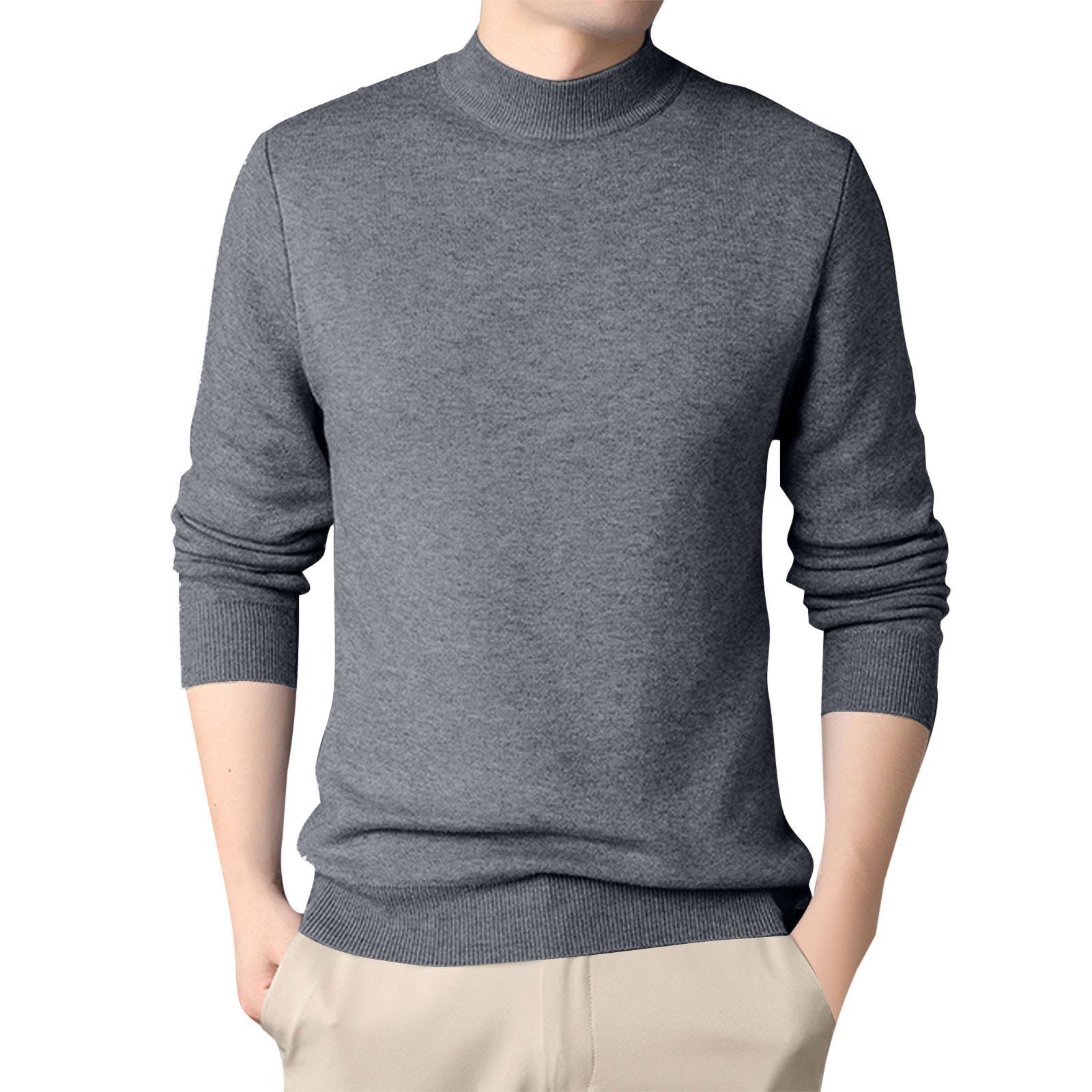 Spring And Autumn Solid Color Half High Neck Men Slim Sweater Men Youth Bottom Sweater XXL
Spring And Autumn Solid Color Half High Neck Men Slim Sweater Men Youth Bottom Sweater XXL