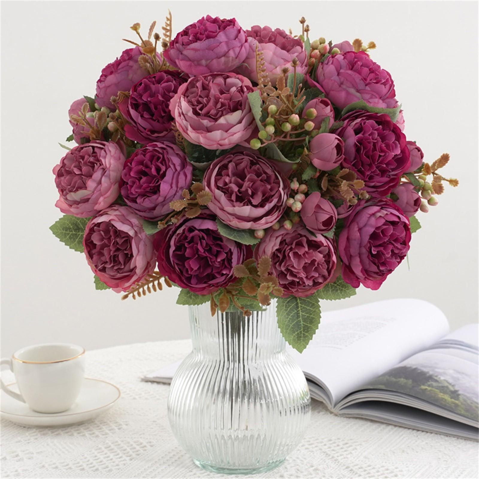Artificial Flowers Silk Peony Bouquet Home Living Room Decoration Simulation Flower Tea Bud Pink Peonies Green Plant Party Decor One Size червоний
Artificial Flowers Silk Peony Bouquet Home Living Room Decoration Simulation Flower Tea Bud Pink Peonies Green Plant Party Decor One Size червоний