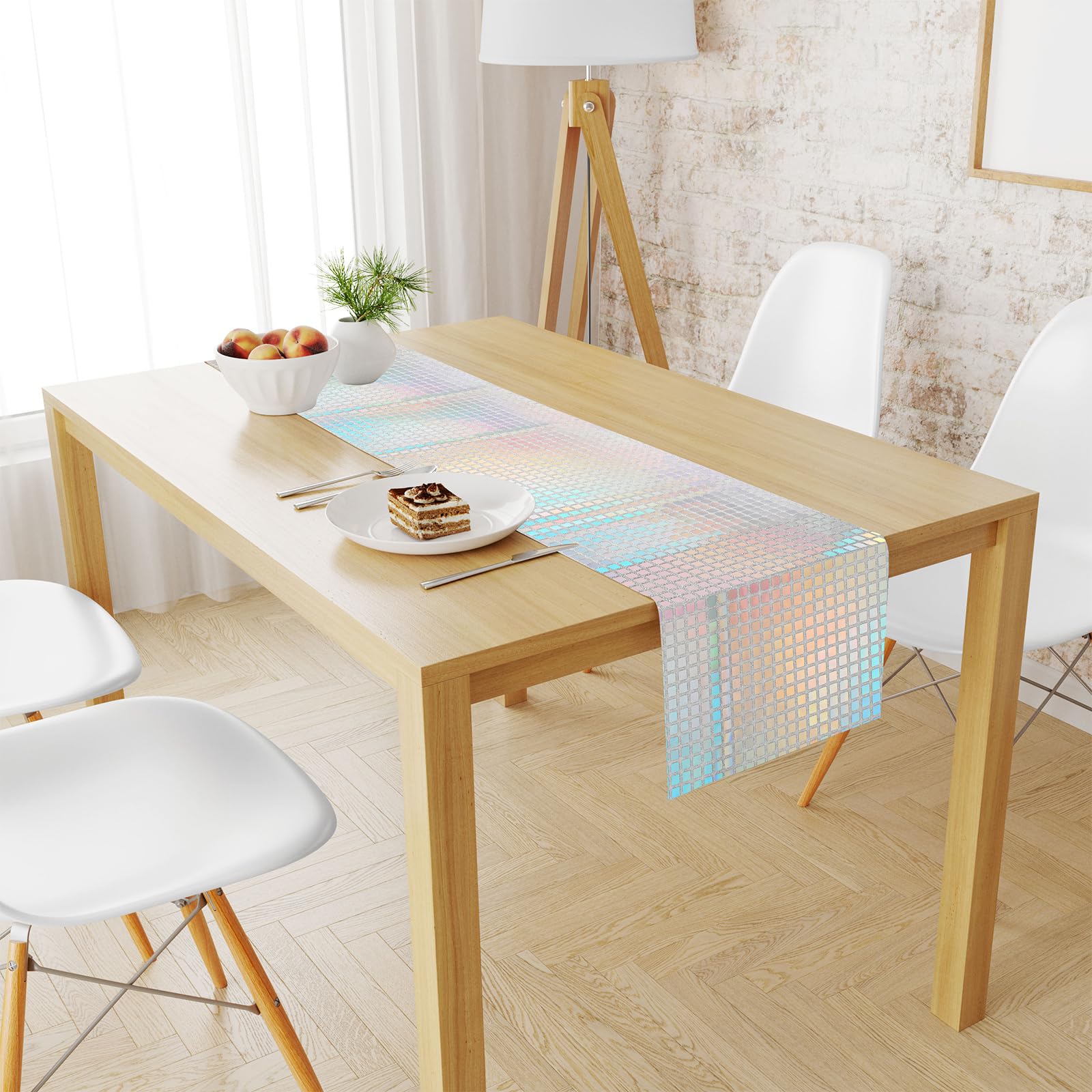 30x275cm Disco Mirror Sequin Plaid Table Runner European Wedding Party New Year Decoration Type A
30x275cm Disco Mirror Sequin Plaid Table Runner European Wedding Party New Year Decoration Type A