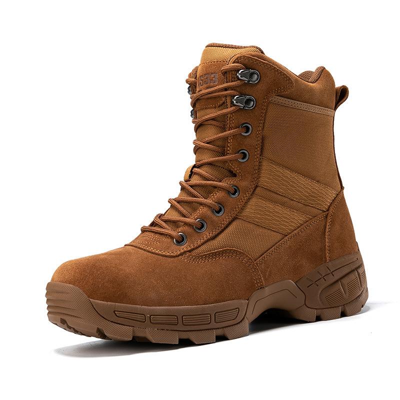 Brown combat boots, new desert training shoes, outdoor hiking boots, high-top first-layer cowhide defense 47 пісочний
Brown combat boots, new desert training shoes, outdoor hiking boots, high-top first-layer cowhide defense 47 пісочний