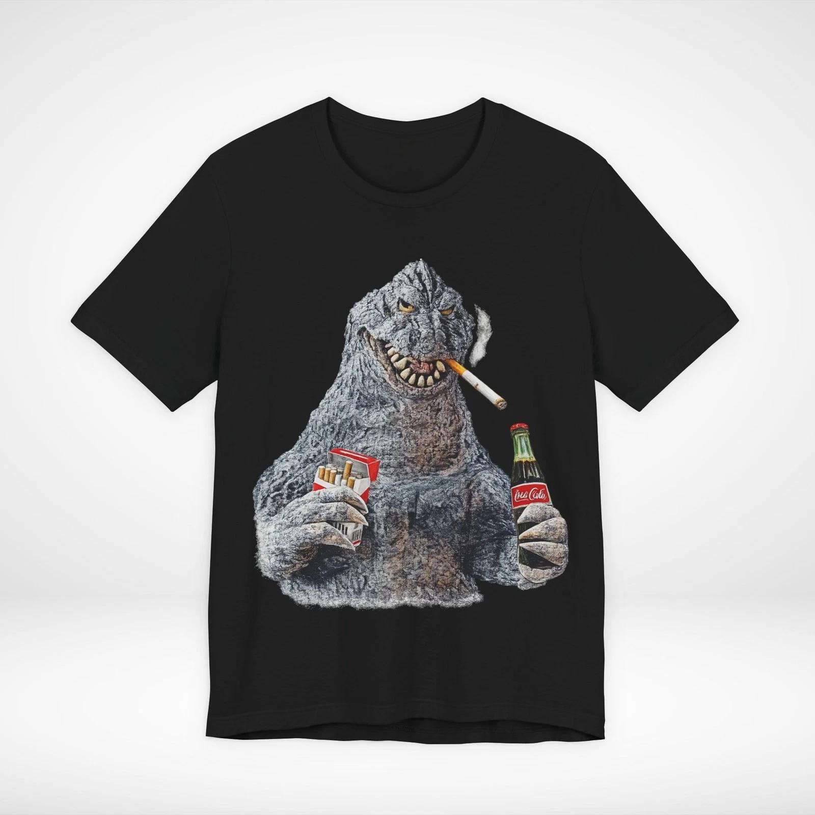 Godzilla smoking Marlboro Style Smoking Monster Tee Distressed Kaiju Retro L
Godzilla smoking Marlboro Style Smoking Monster Tee Distressed Kaiju Retro L