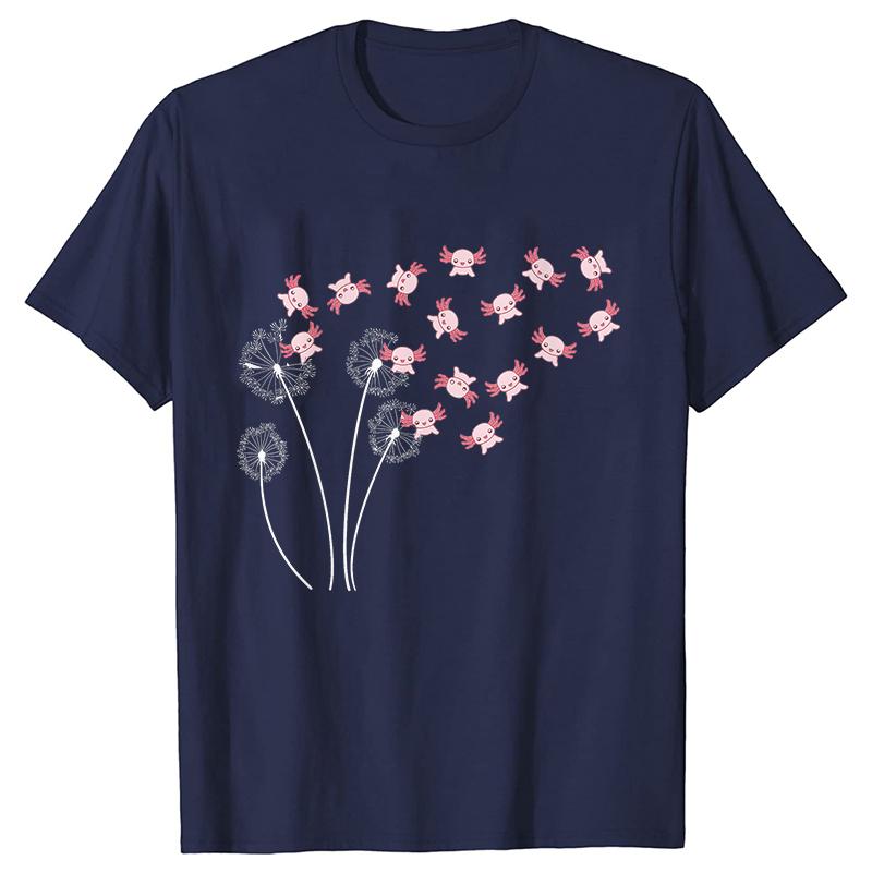 Flower T-shirt for Women Fashion Casual T-shirts Short Sleeve Axolotl Lover Women Tee Shirt Kawaii Clothing
Flower T-shirt for Women Fashion Casual T-shirts Short Sleeve Axolotl Lover Women Tee Shirt Kawaii Clothing