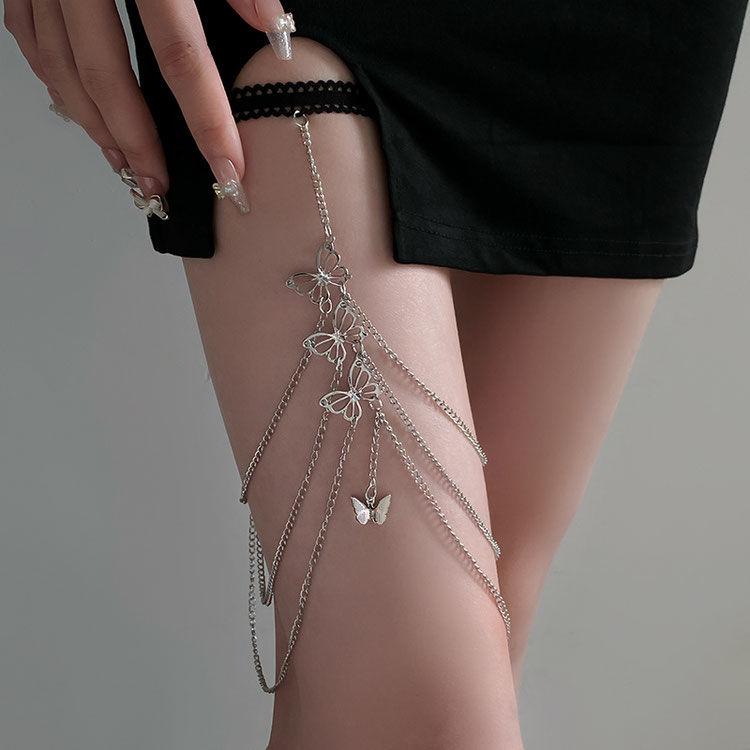 Pure Desire Style многослойная цепочка на ногу с бабочкой и кисточками, эстетическая сексуальная цепочка на тело Spice Girl, женское ожерелье, взрывы, бедра One Size золотой
Pure Desire Style многослойная цепочка на ногу с бабочкой и кисточками, эстетическая сексуальная цепочка на тело Spice Girl, женское ожерелье, взрывы, бедра One Size золотой