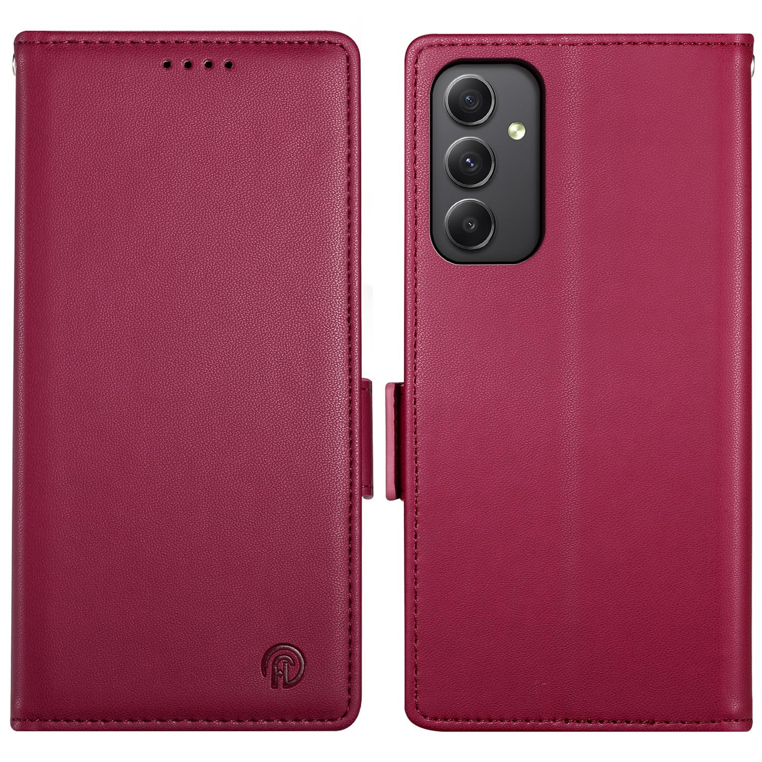 DF-010 For Samsung Galaxy A35 5G Case Leather Phone Cover with Side Magnetic Clasps Wine Red
DF-010 For Samsung Galaxy A35 5G Case Leather Phone Cover with Side Magnetic Clasps Wine Red