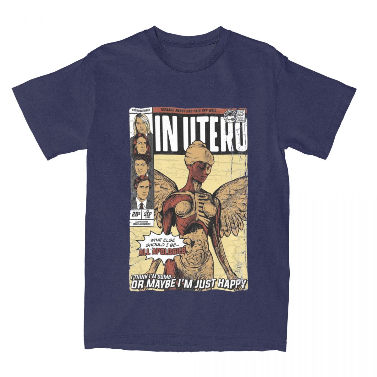 Casual In Utero Kurt Cobain T Shirt Unisex Women Cotton Tee Shirt Adult Clothes 4XL
Casual In Utero Kurt Cobain T Shirt Unisex Women Cotton Tee Shirt Adult Clothes 4XL
