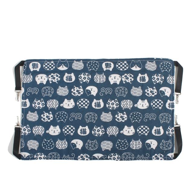 Кошачий гамак БОЛЬШАЯ леопардовая меховая кровать животное подвесная клетка для кошек одеяло хорек домашнее животное 57x47cm синий