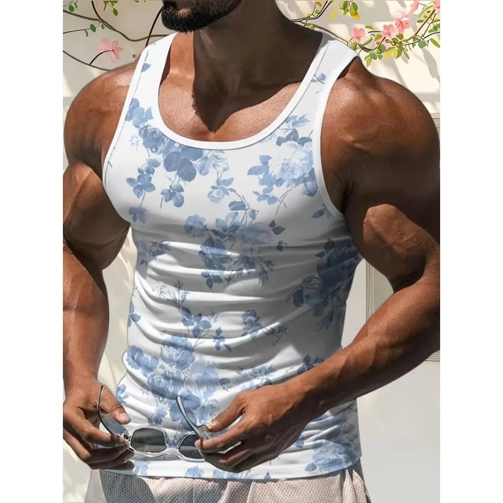 Fashion Summer Men s Casual Tank Tops 3D Flower Print Pattern Sleeveless T-shirt Loose Breathable O-Neck Pullover Men s Clothes M синий
Fashion Summer Men s Casual Tank Tops 3D Flower Print Pattern Sleeveless T-shirt Loose Breathable O-Neck Pullover Men s Clothes M синий