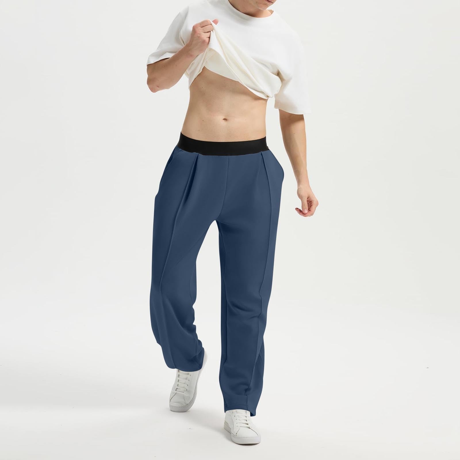 Men s Pleated Wide Leg Suit Pants | Elastic Waist With Pockets, Lightweight For Work & Wear XL Темно-синій
Men s Pleated Wide Leg Suit Pants | Elastic Waist With Pockets, Lightweight For Work & Wear XL Темно-синій