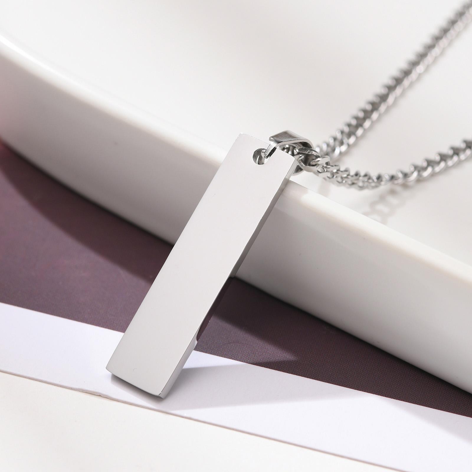 Custom Coordinate Necklace Pendant for Women, Engraved Personalized Vertical Bar Necklace,Stainless Steel Couple Jewelry 50cm
Custom Coordinate Necklace Pendant for Women, Engraved Personalized Vertical Bar Necklace,Stainless Steel Couple Jewelry 50cm