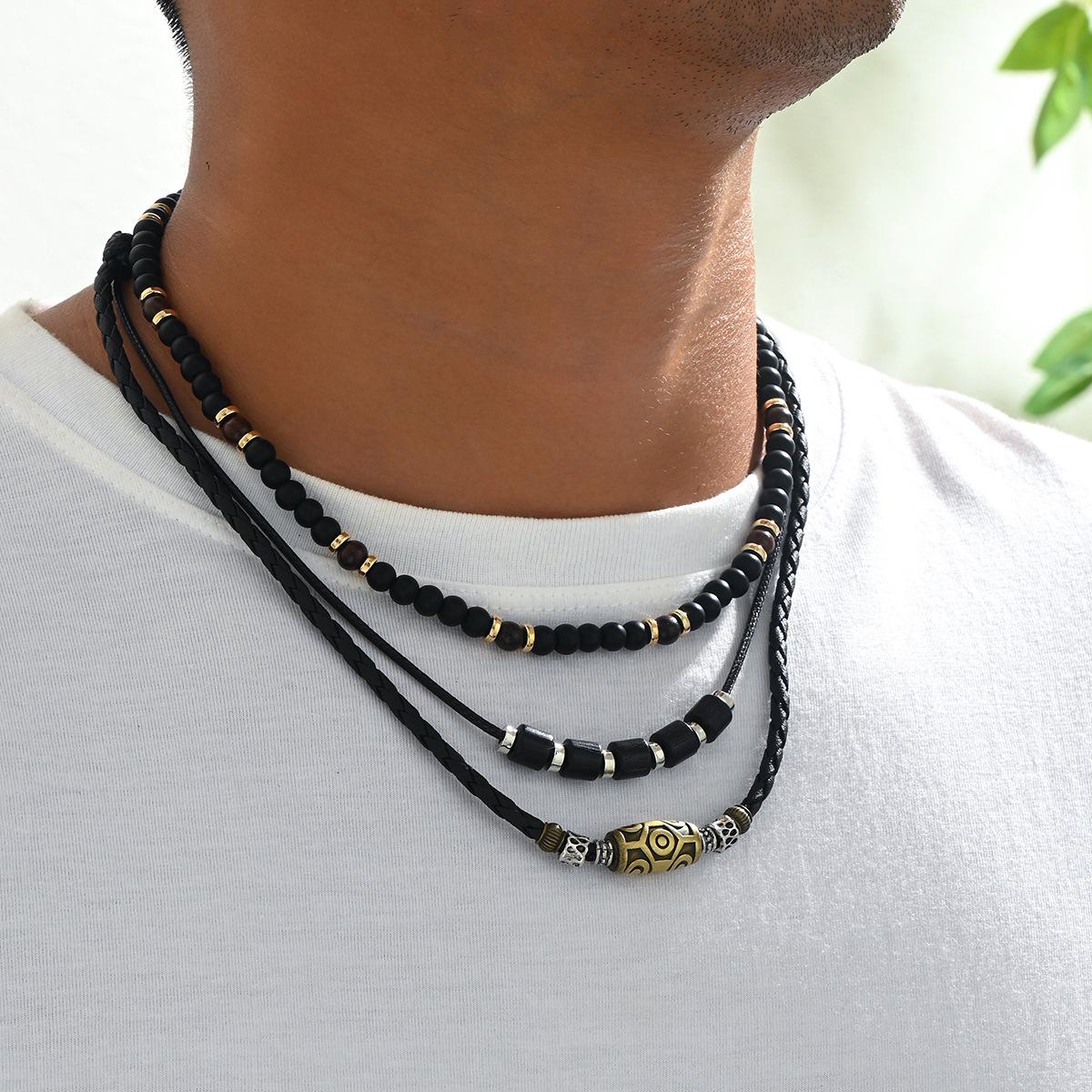 Мужской ретро модный многослойный чокер
Мужской ретро модный многослойный чокер