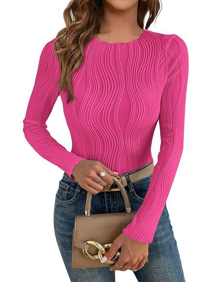 2024 Европейская и американская женская облегающая повседневная футболка с круглым вырезом и длинным рукавом – Коллекция Весна/Осень XXL розы красного
2024 Европейская и американская женская облегающая повседневная футболка с круглым вырезом и длинным рукавом – Коллекция Весна/Осень XXL розы красного