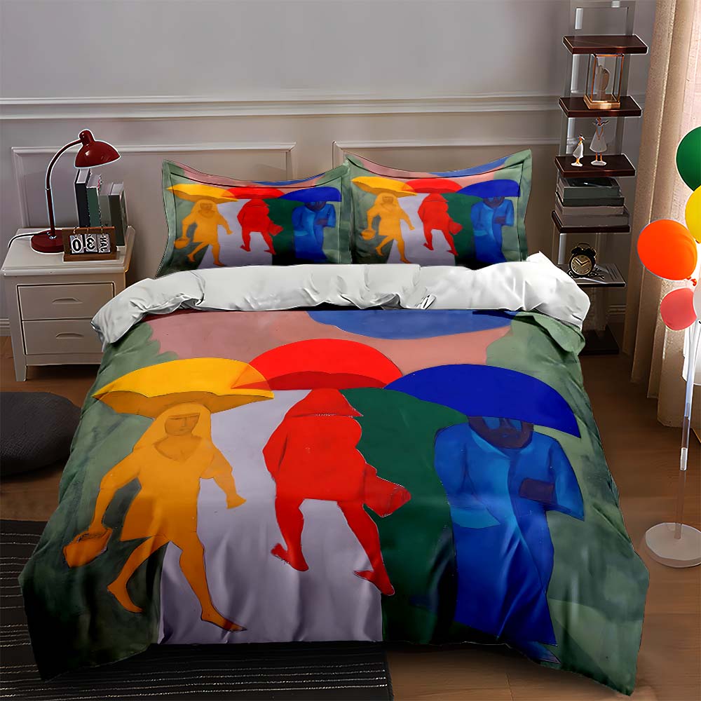 Colorful umbrella figures Bedding Duvet cover sets Duvet covers Pillowcases gifts (1 * Duvet Cover 2 * Pillowcases, without duvet insert) 135x200cm
Colorful umbrella figures Bedding Duvet cover sets Duvet covers Pillowcases gifts (1 * Duvet Cover 2 * Pillowcases, without duvet insert) 135x200cm