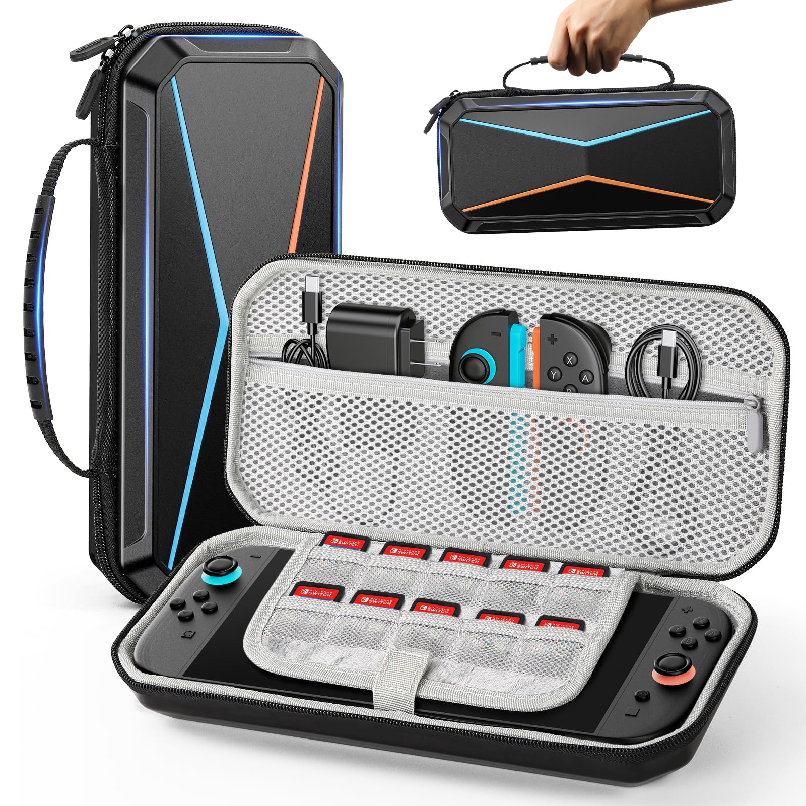 Дизайнерський чохол Lmcpa, сумісний зі Switch 2 2025 дюймів, чохол для перенесення Switch 2-го покоління, велика місткість, розширений простір для зберігання, ексклюзивно для чорний
Дизайнерський чохол Lmcpa, сумісний зі Switch 2 2025 дюймів, чохол для перенесення Switch 2-го покоління, велика місткість, розширений простір для зберігання, ексклюзивно для чорний