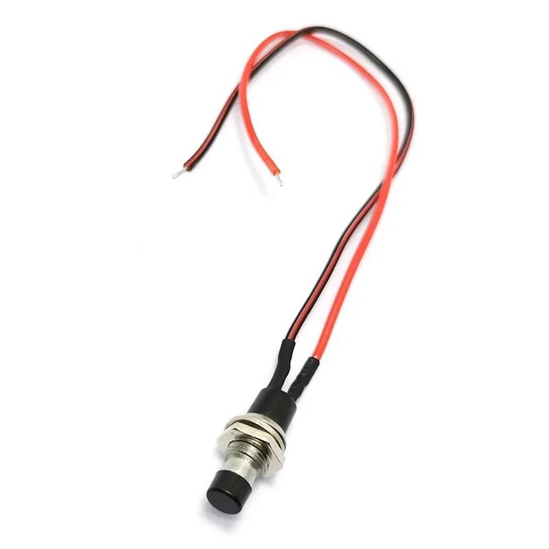 5Pcs PBS-110 Round Button Momentary ON/OFF Self-resetting Push Button Switch with Pre-soldered 20cm Wire 5pcs чорний
5Pcs PBS-110 Round Button Momentary ON/OFF Self-resetting Push Button Switch with Pre-soldered 20cm Wire 5pcs чорний