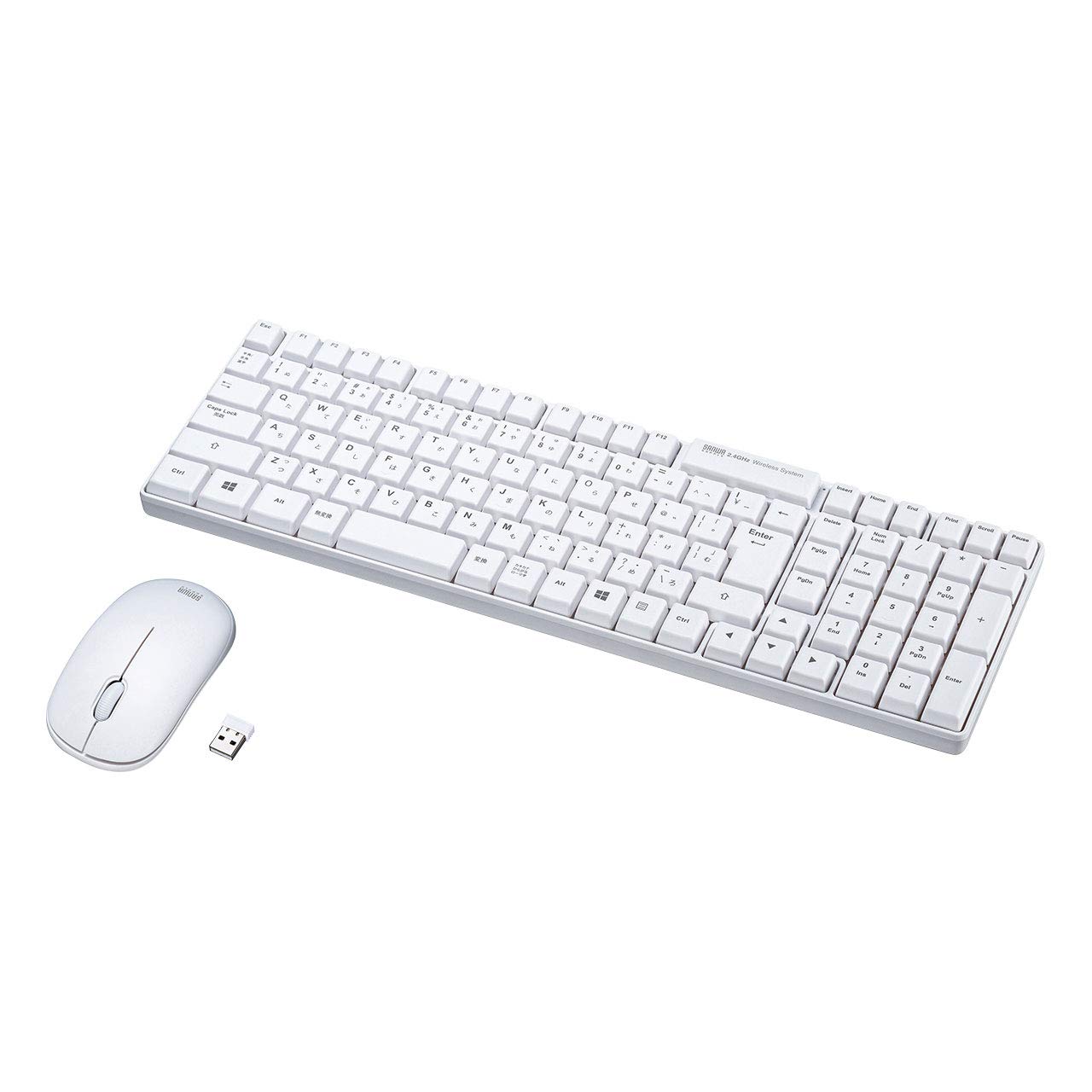 Sanwa Supply Wireless Keyboard USB Connection Compact Japanese 109 Keys Membrane White SKB-WL34SETW
Sanwa Supply Wireless Keyboard USB Connection Compact Japanese 109 Keys Membrane White SKB-WL34SETW