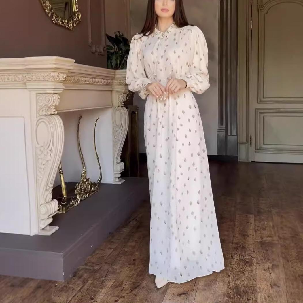 Elegant High-Neck Pomegranate Red Dress with Rhinestones - European and American Style, Sexy Women s Long-Sleeve Clothing S
Elegant High-Neck Pomegranate Red Dress with Rhinestones - European and American Style, Sexy Women s Long-Sleeve Clothing S