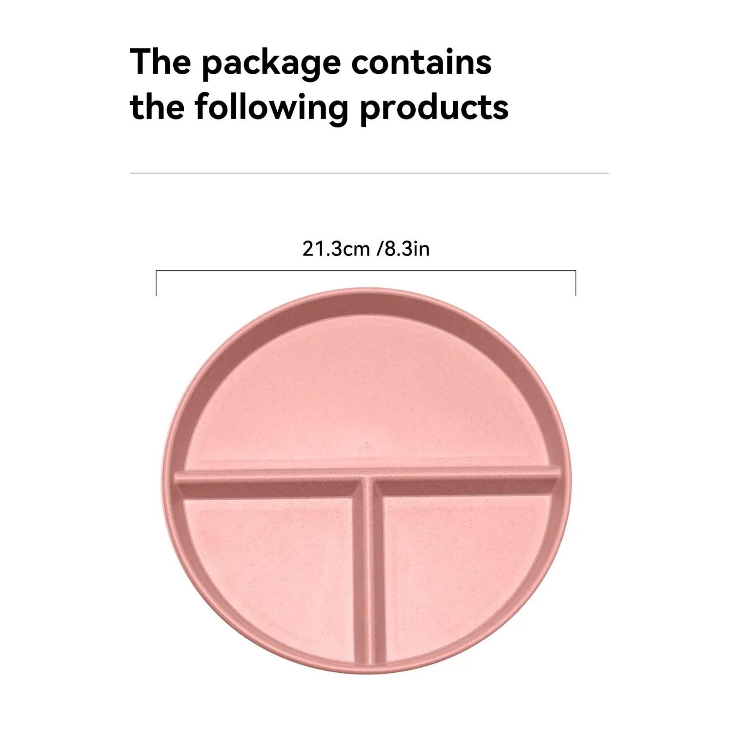 Круглая обеденная тарелка с 3 отделениями, многоразовая пластиковая пищевая тарелка, подогреваемая в микроволновой печи, фруктовые салатные тарелки для взрослых и детей
Круглая обеденная тарелка с 3 отделениями, многоразовая пластиковая пищевая тарелка, подогреваемая в микроволновой печи, фруктовые салатные тарелки для взрослых и детей