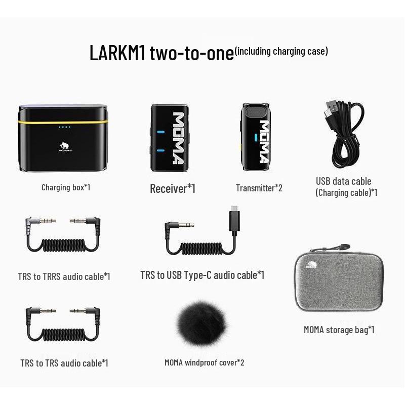 Lark M1 Wireless Lavalier Microphone for Live Streaming & Mobile Recording with Noise Reduction
Lark M1 Wireless Lavalier Microphone for Live Streaming & Mobile Recording with Noise Reduction