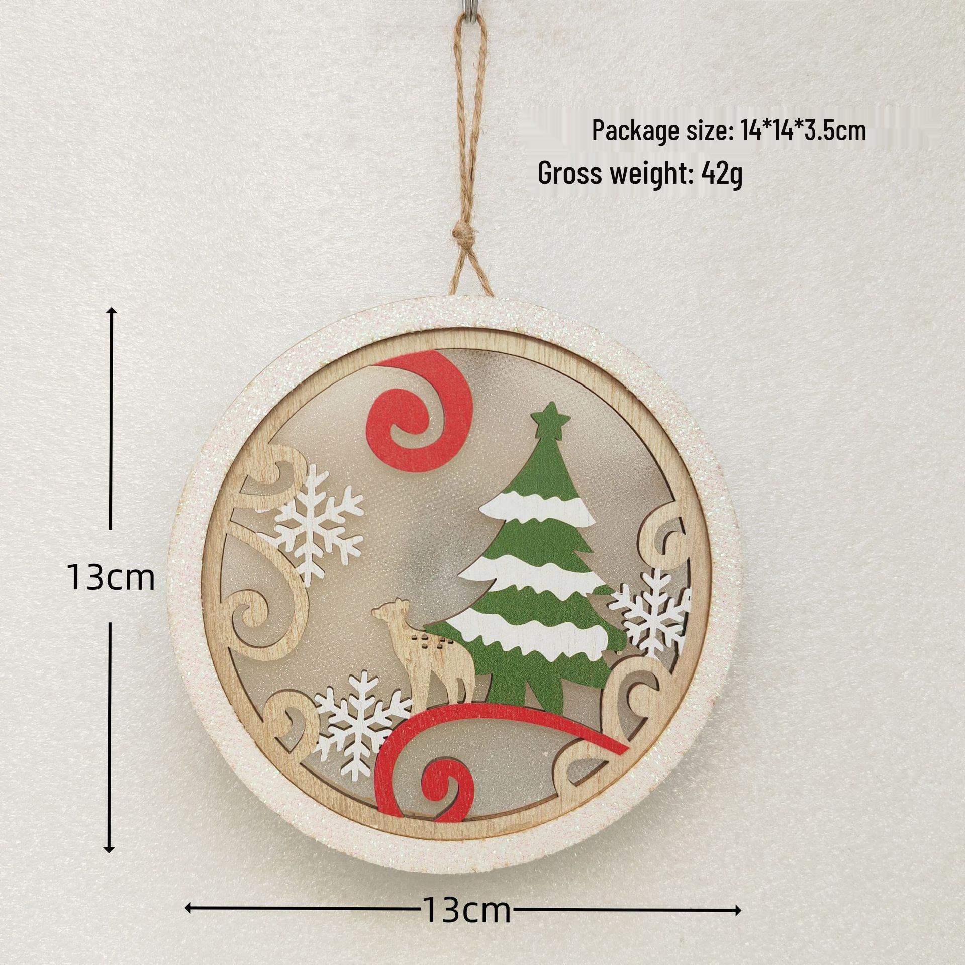 Christmas Tree Lights & Wooden Pendants - Elk & Santa Claus Decor
Christmas Tree Lights & Wooden Pendants - Elk & Santa Claus Decor