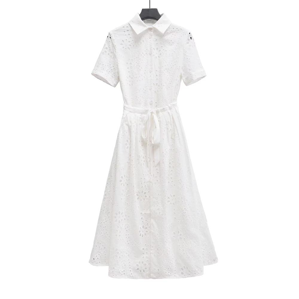 Spring/Summer 2025 Women s Embroidered Shirt Dress with Belt and Turn-Down Collar Medium белый
Spring/Summer 2025 Women s Embroidered Shirt Dress with Belt and Turn-Down Collar Medium белый