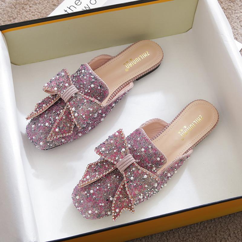 Baotou half slippers women s summer wear fashion rhinestone cool slippers flat lazy shoes large size 41-43 33 абрикосовий
Baotou half slippers women s summer wear fashion rhinestone cool slippers flat lazy shoes large size 41-43 33 абрикосовий