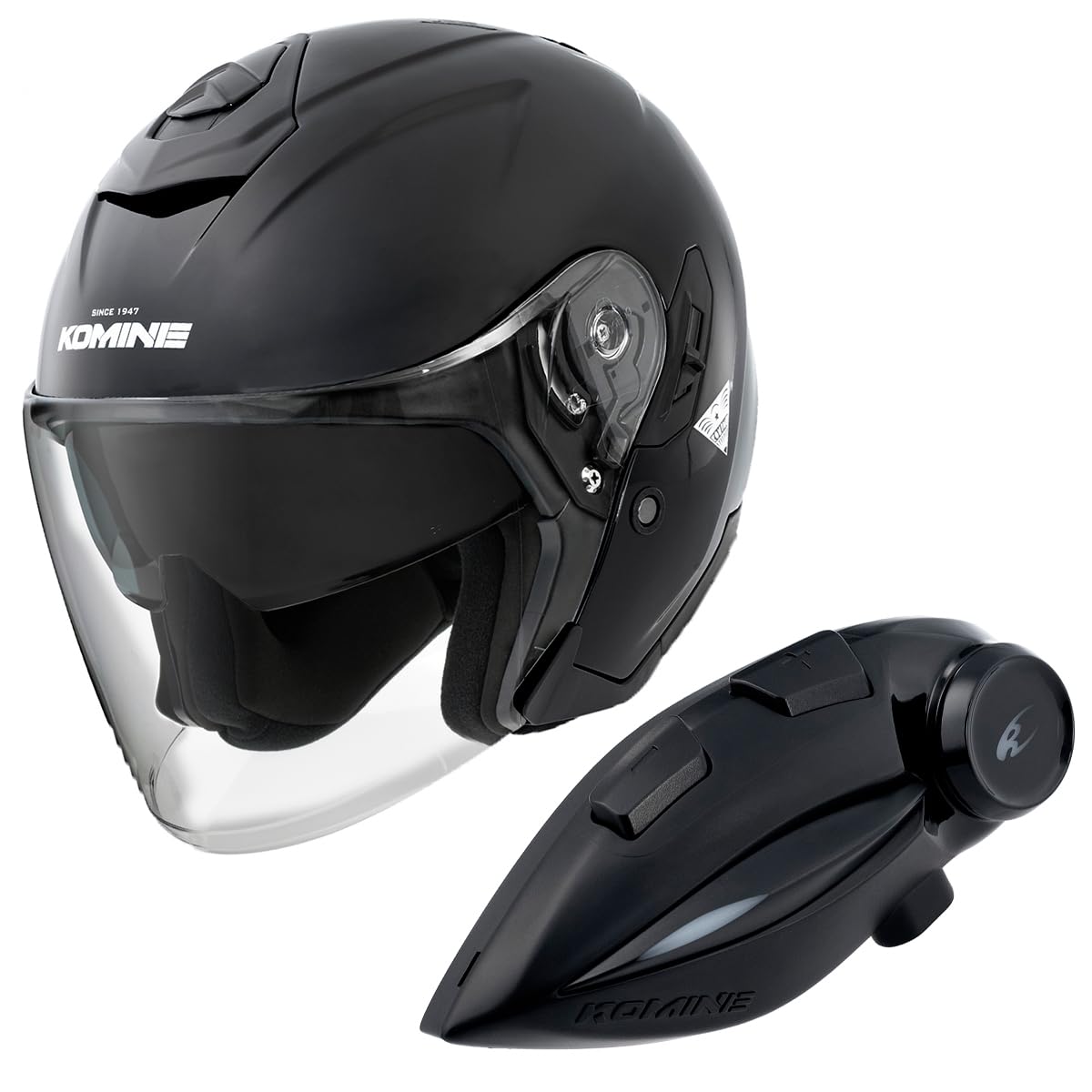 KOMINE FL Composite FRP Jet Helmet Motorcycle Intercom Gloss Black XL HK-172 + KK-902
KOMINE FL Composite FRP Jet Helmet Motorcycle Intercom Gloss Black XL HK-172 + KK-902