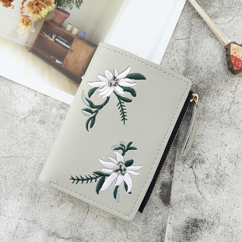 New Fashion Lady Wallet Mini Embroidered Short Trend Personality Wallet сірий
New Fashion Lady Wallet Mini Embroidered Short Trend Personality Wallet сірий