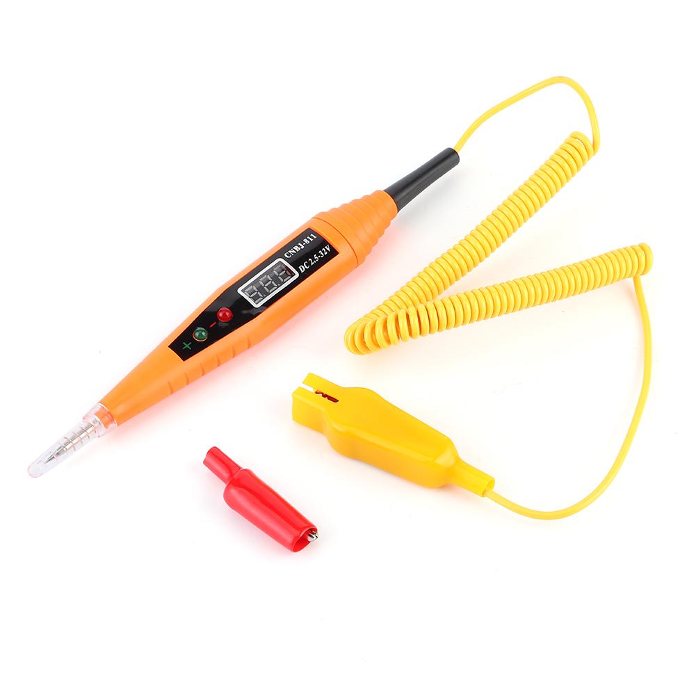 DC2.532V Digital Battery Voltage Tester Light System Probe Circuit Testing Pen Car Diagnostic Tool
DC2.532V Digital Battery Voltage Tester Light System Probe Circuit Testing Pen Car Diagnostic Tool