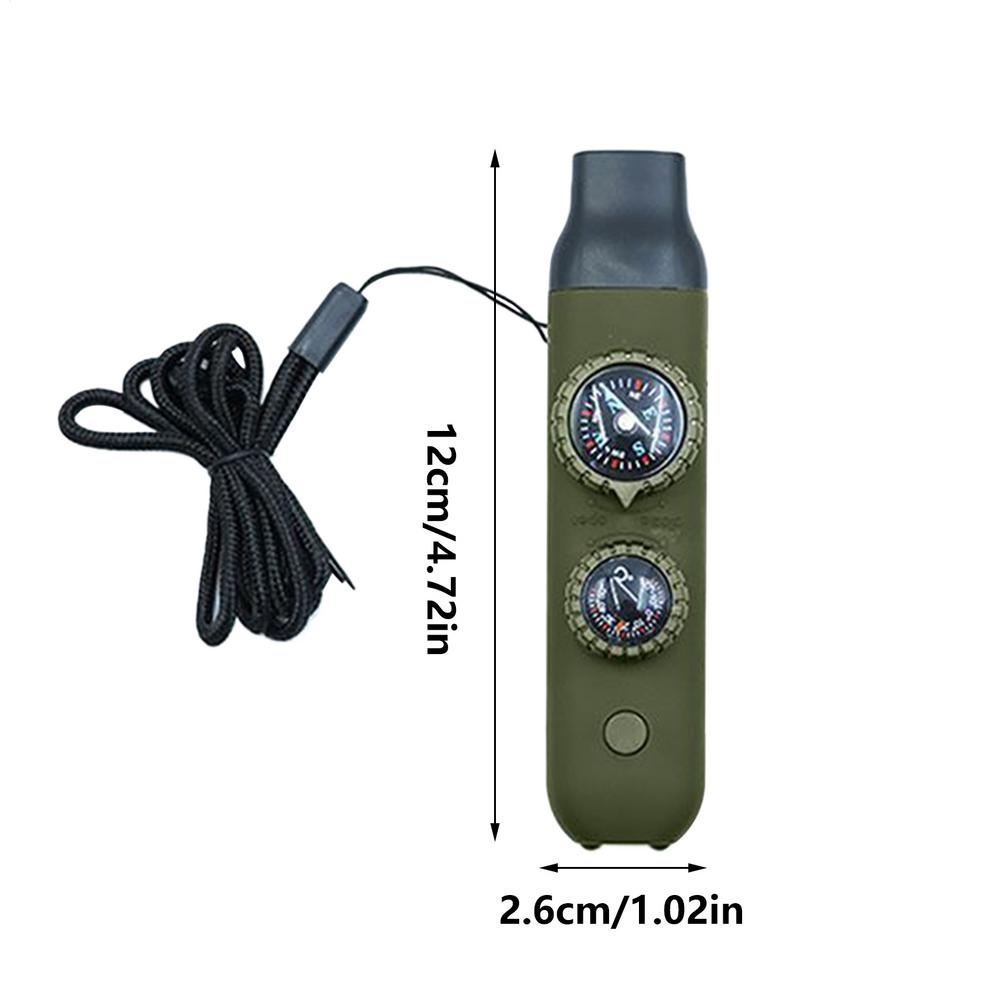 Survival Whistle 7-in-1 Outdoor Safety Supplies Camping Whistle with LED Light for Hikers Runners Hiking Camping Running Boating зелений
Survival Whistle 7-in-1 Outdoor Safety Supplies Camping Whistle with LED Light for Hikers Runners Hiking Camping Running Boating зелений
