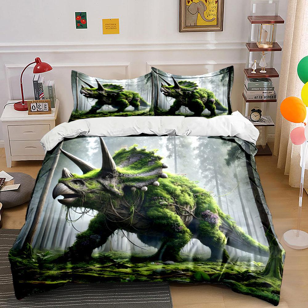 Moss-covered triceratops in forest. Bedding sets Duvet cover sets Duvet covers Pillowcases(1 * Duvet Cover 2 * Pillowcases without duvet insert) 135x200cm
Moss-covered triceratops in forest. Bedding sets Duvet cover sets Duvet covers Pillowcases(1 * Duvet Cover 2 * Pillowcases without duvet insert) 135x200cm