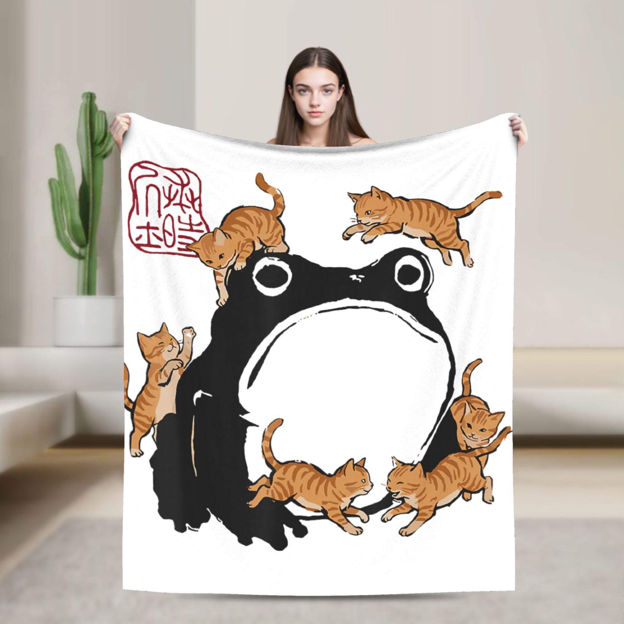 Grumpy Frog Cats Playing Cat Mom Anime Japanese Plush Blanket Flannel Throw Blanket For Outdoor Super Soft Bedspread Gift Idea 75x100cm (30x40inch)
Grumpy Frog Cats Playing Cat Mom Anime Japanese Plush Blanket Flannel Throw Blanket For Outdoor Super Soft Bedspread Gift Idea 75x100cm (30x40inch)