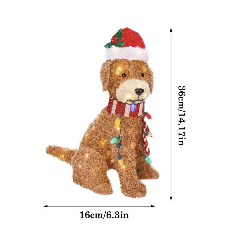 PDTO Рождественское украшение со светодиодной подсветкой Goldendoodle Dog Открытый двор Зимнее украшение
PDTO Рождественское украшение со светодиодной подсветкой Goldendoodle Dog Открытый двор Зимнее украшение
