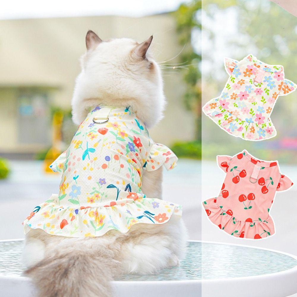 Adjustable Ice Silk Dog Clothes Flower Pattern Pet Flying Sleeve Skirt Spring Summer Wear XS червоний
Adjustable Ice Silk Dog Clothes Flower Pattern Pet Flying Sleeve Skirt Spring Summer Wear XS червоний