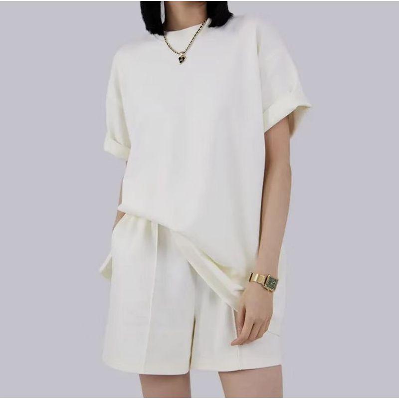 2024 Лето Тонкий Свободный Круглый Вырез Короткий Рукав Модный Трендовый Повседневный Костюм Женский Свитер Спортивный Стиль Шорты Apricot XL
2024 Лето Тонкий Свободный Круглый Вырез Короткий Рукав Модный Трендовый Повседневный Костюм Женский Свитер Спортивный Стиль Шорты Apricot XL