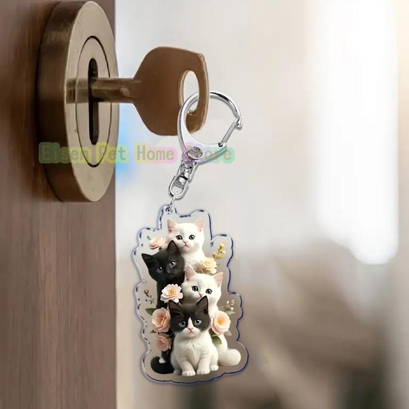 Funny Cat Key Chain Keychains Ring for Accessories Bag Pendant Keyring Jewelry Cute Animal Pet Llaveros Friends Gifts Cool Cats
Funny Cat Key Chain Keychains Ring for Accessories Bag Pendant Keyring Jewelry Cute Animal Pet Llaveros Friends Gifts Cool Cats