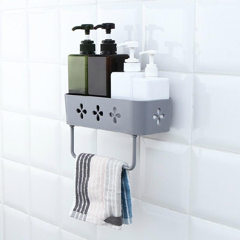 Bathroom Wall Storage Rack Organizer Stick Type Shower Shelf Basket Shampoo Holder Kitchen Hardware Organizer Kitchen Cocina сірий
Bathroom Wall Storage Rack Organizer Stick Type Shower Shelf Basket Shampoo Holder Kitchen Hardware Organizer Kitchen Cocina сірий