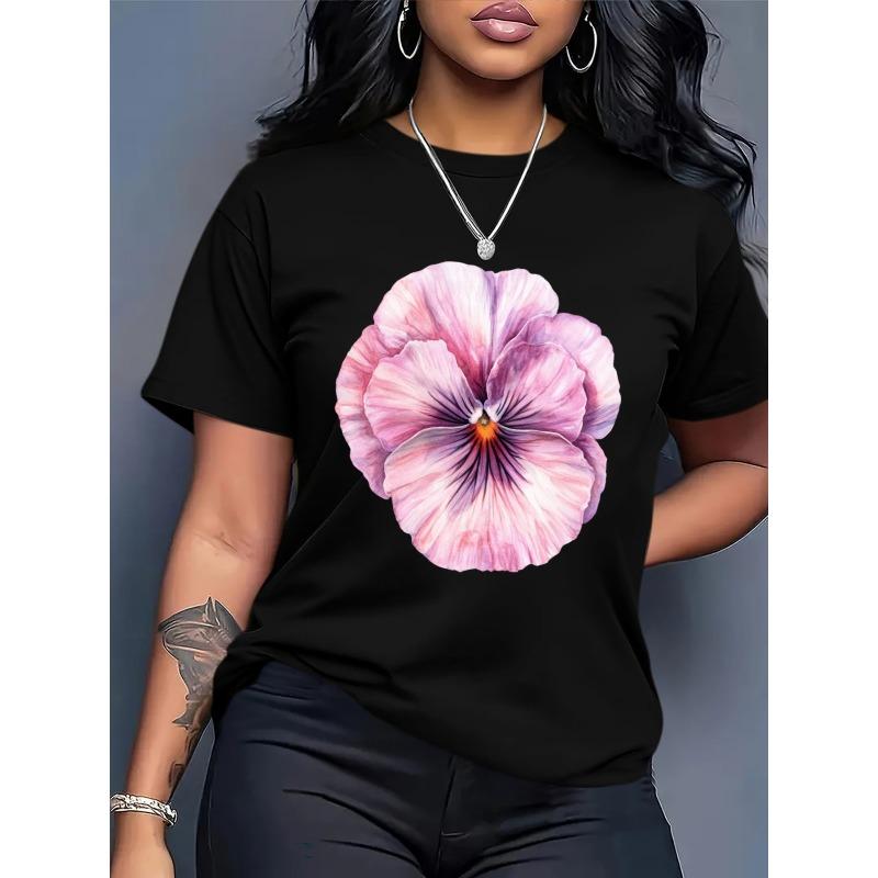 European Size Plus Size - Women S Oversized T-Shirt - Loose Fit Casual Everyday Tee with Pastel Floral-like Geometric Print 4XL чорний
European Size Plus Size - Women S Oversized T-Shirt - Loose Fit Casual Everyday Tee with Pastel Floral-like Geometric Print 4XL чорний