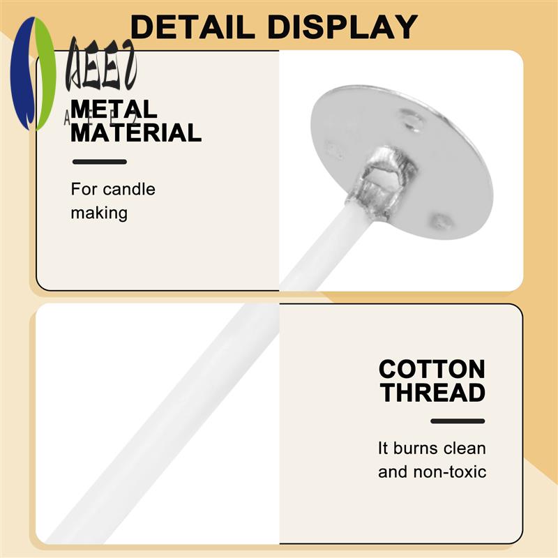 AEE2-500Pcs Candle Wicks 1 Inch Low Smoke Candle Wick With Metal Tabs Tea Light Wicks For Candle Making
AEE2-500Pcs Candle Wicks 1 Inch Low Smoke Candle Wick With Metal Tabs Tea Light Wicks For Candle Making
