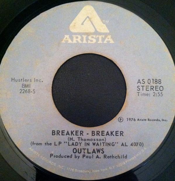 7-дюймовая пластинка OUTLAWS Breaker Breaker Южная Каролина AS0188 Arista 1976 США КантриФолк Б/у
7-дюймовая пластинка OUTLAWS Breaker Breaker Южная Каролина AS0188 Arista 1976 США КантриФолк Б/у