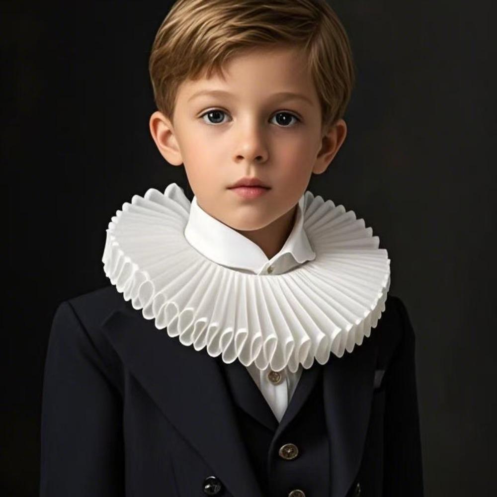 Detachable Renaissance False Collar Elegant Retro Ruff Collar Collar Accessory S-Black-Black Edging
Detachable Renaissance False Collar Elegant Retro Ruff Collar Collar Accessory S-Black-Black Edging