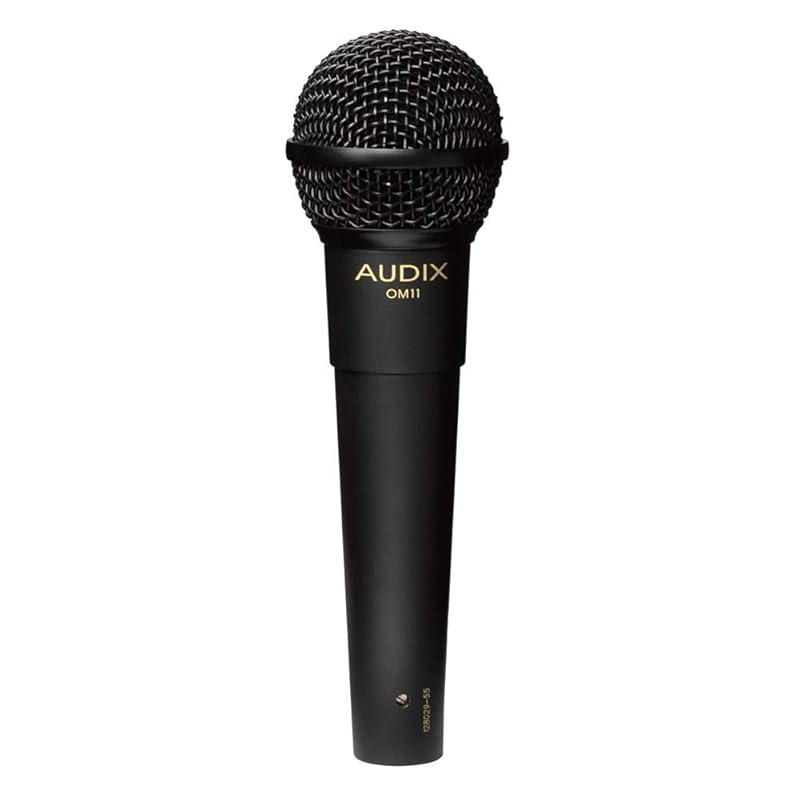 AUDIX Audix OM11 vocal live I tried singing for studio recording handheld dynamic microphone Super unidirectional black
AUDIX Audix OM11 vocal live I tried singing for studio recording handheld dynamic microphone Super unidirectional black