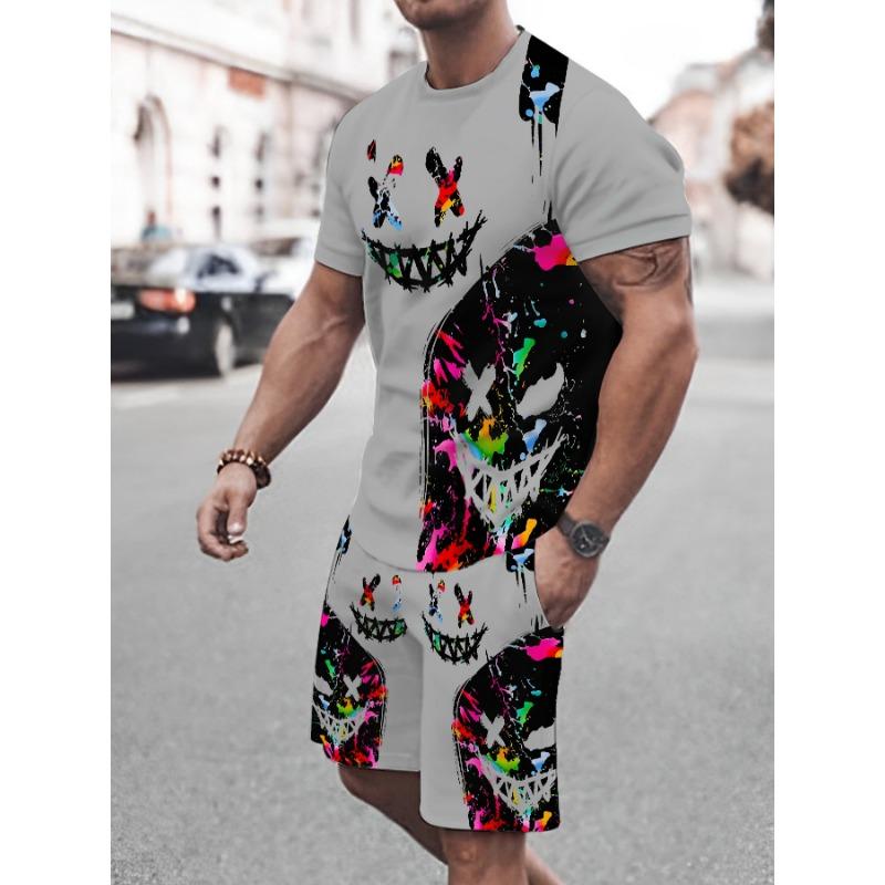 Men s Short Sleeve T-Shirt + Shorts Set, Breathable Outdoor Casual Sportswear Knee-Length Pants Suit for Summer S
Men s Short Sleeve T-Shirt + Shorts Set, Breathable Outdoor Casual Sportswear Knee-Length Pants Suit for Summer S