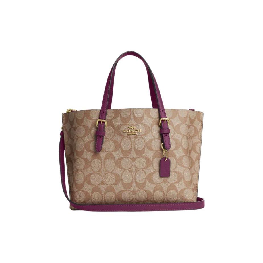 Coach Mollie Zipper Closure Coated Canvas And Leather Tote Bag Women Tote Khaki Boysenberry C4250-IMRSF Basic Set (Bag+Dust Bag)
Coach Mollie Zipper Closure Coated Canvas And Leather Tote Bag Women Tote Khaki Boysenberry C4250-IMRSF Basic Set (Bag+Dust Bag)