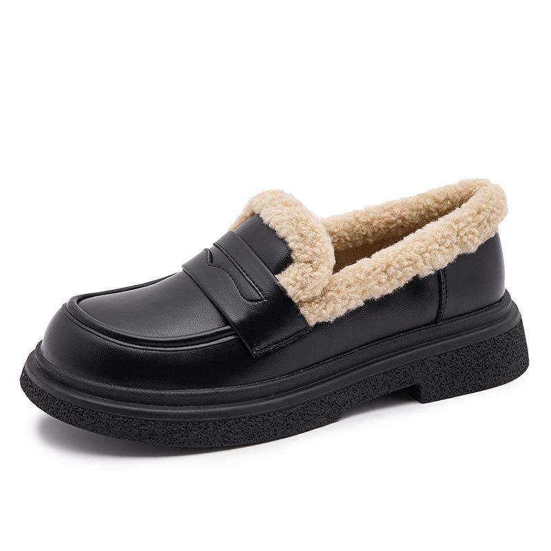 Кожаный бархат маленькие кожаные туфли женские 2025 зима новые пушистые одинарные туфли ретро британские лоферы Мэри Джейн хлопковые туфли 35
Кожаный бархат маленькие кожаные туфли женские 2025 зима новые пушистые одинарные туфли ретро британские лоферы Мэри Джейн хлопковые туфли 35