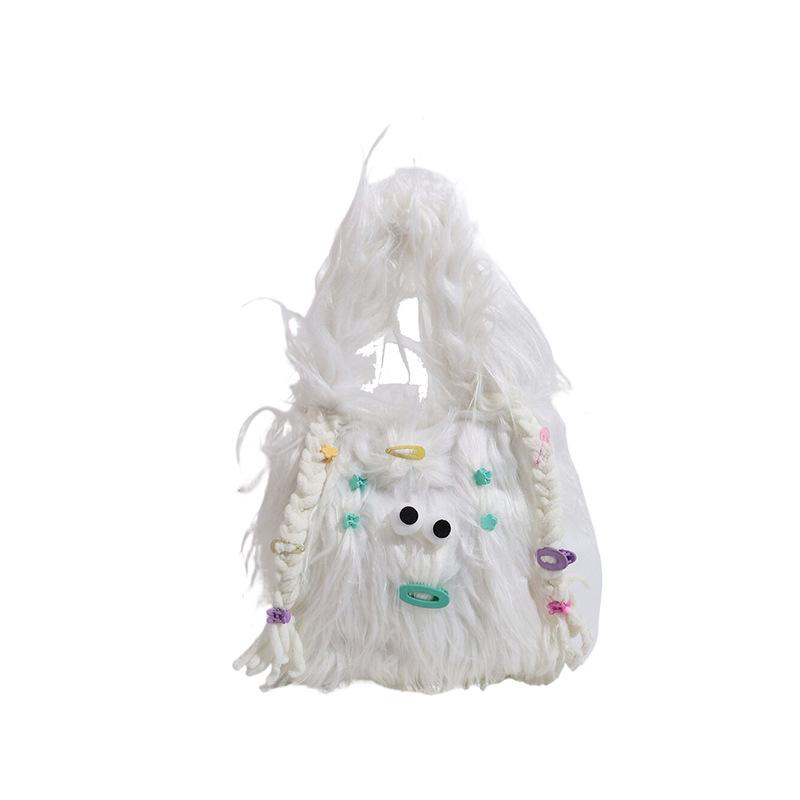 Small Monster Funny Personalized Casual Handbag Creative Big Eye Long Plush Cute White
Small Monster Funny Personalized Casual Handbag Creative Big Eye Long Plush Cute White