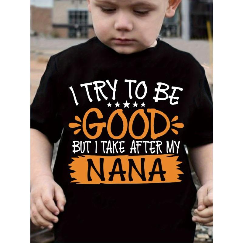European sizes I TRY TO BE GOOD BUT I TAKE AFTER MY NANA print Boy T-shirt 164cm чорний
European sizes I TRY TO BE GOOD BUT I TAKE AFTER MY NANA print Boy T-shirt 164cm чорний