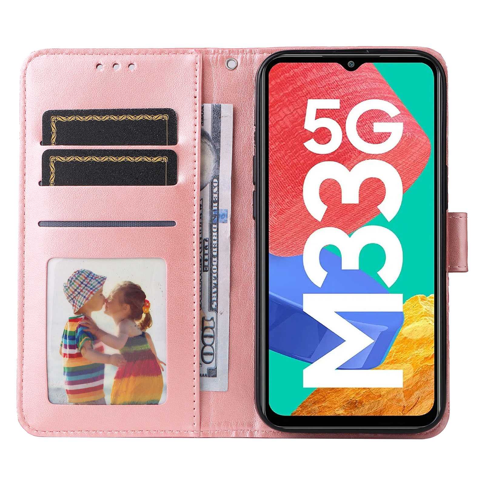 For Samsung Galaxy M33 5G (Global Version) Shockproof PU Leather Phone Case Magnetic Closure Sunflower Imprinted Stand Flip Wallet Cover with Strap Pink
For Samsung Galaxy M33 5G (Global Version) Shockproof PU Leather Phone Case Magnetic Closure Sunflower Imprinted Stand Flip Wallet Cover with Strap Pink