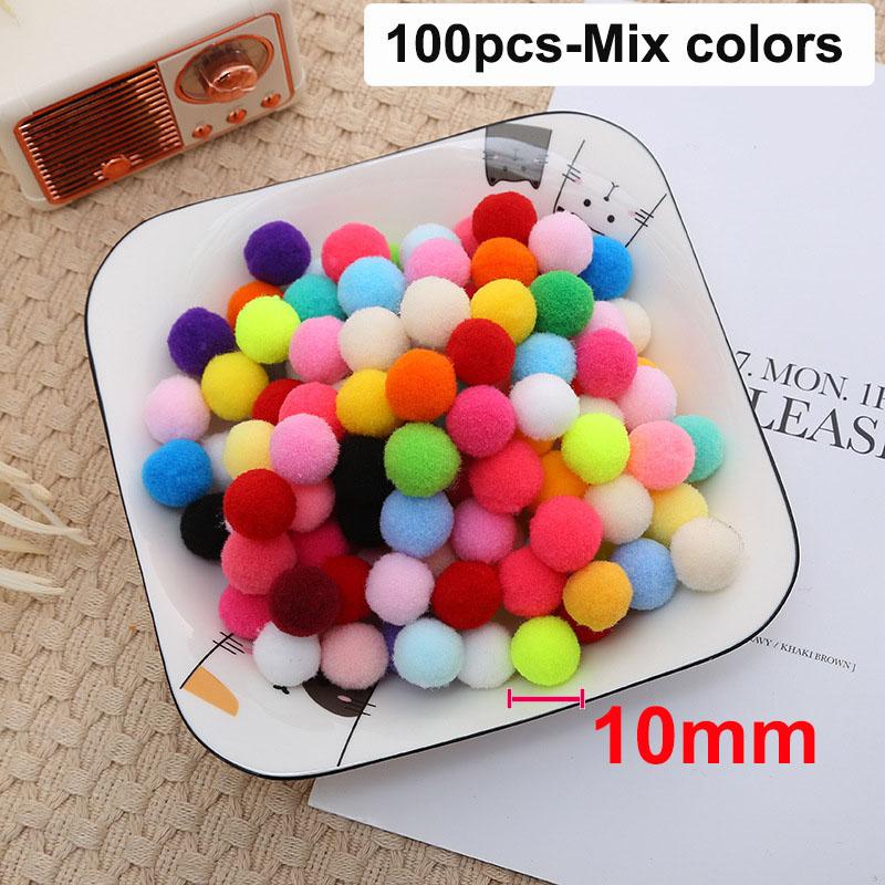 100pcs 10mm/15mm/20mm Soft Pompoms Fur Ball Arts Craft Supplies DIY Accessories for Toys Party Decoration Crafts Materials
100pcs 10mm/15mm/20mm Soft Pompoms Fur Ball Arts Craft Supplies DIY Accessories for Toys Party Decoration Crafts Materials