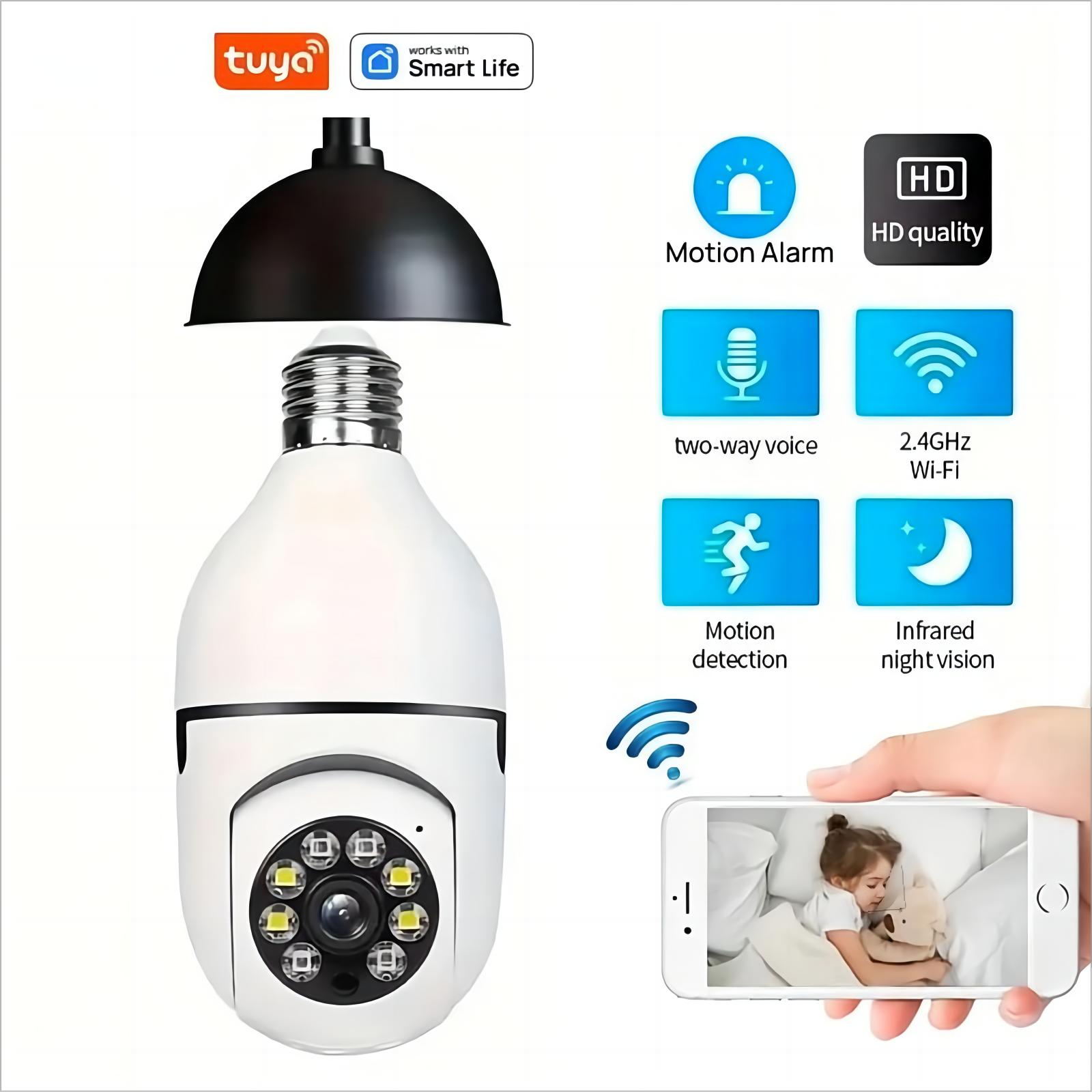 Tuya Smart Home 2.4G E27 Лампа Wifi Камера спостереження HD Нічна безпека Відеоспостереження Підтримка двостороннього аудіо Мобільний рух Only Camera White
Tuya Smart Home 2.4G E27 Лампа Wifi Камера спостереження HD Нічна безпека Відеоспостереження Підтримка двостороннього аудіо Мобільний рух Only Camera White